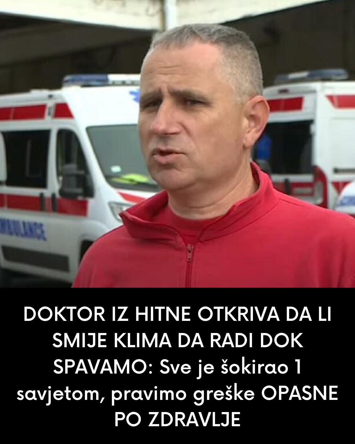 Doktor Goran Milosavljević, koji godinama radi u Hitnoj pomoći