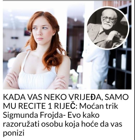 Sigmund Frojd je rekao da ako osoba nije gruba