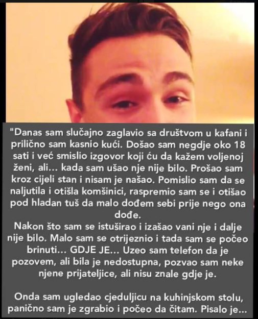 Nakon što sam se istuširao i izašao vani nje i dalje nije bilo.