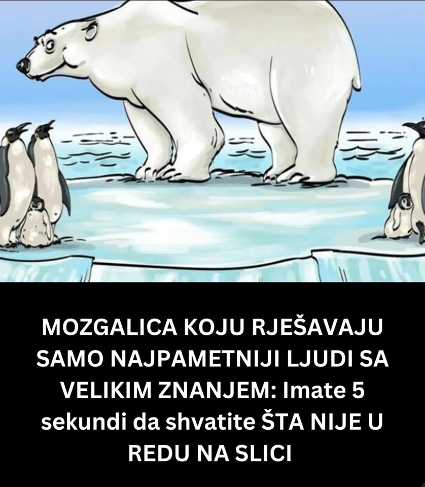 MOZGALICA KOJU RJEŠAVAJU SAMO NAJPAMETNIJI LJUDI SA VELIKIM ZNANJEM:  Imate 5 sekundi da shvatite ŠTA NIJE U REDU NA SLICI