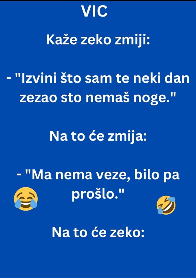 Kaže zec zmiji: