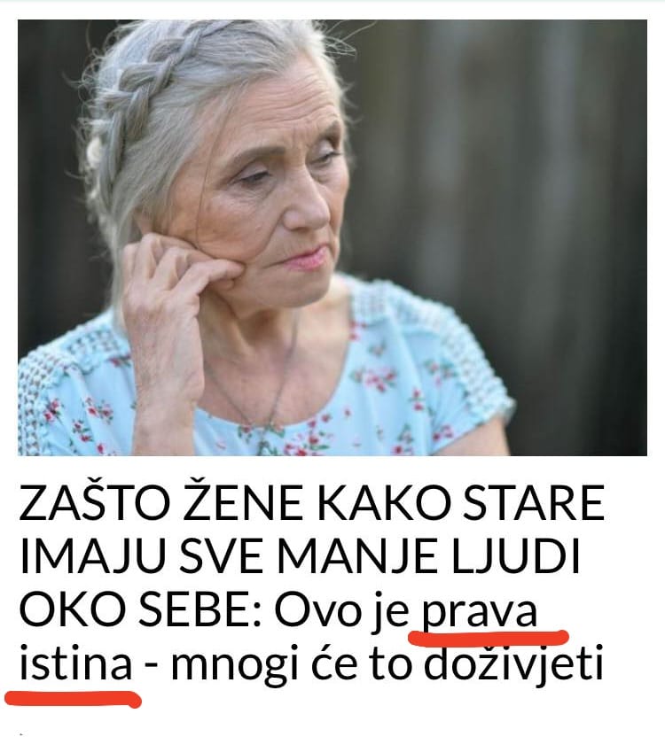 Zašto žene koje stare sve manje imaju ljudi oko sebe