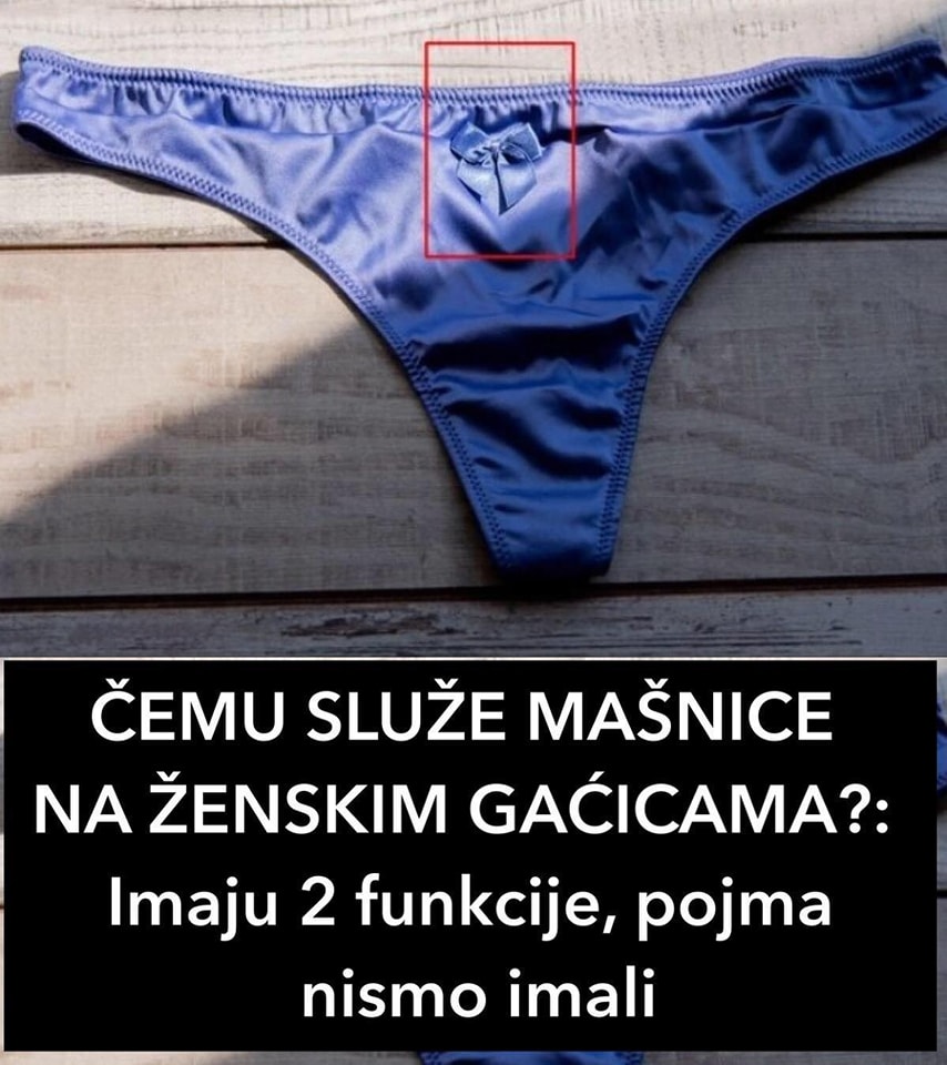 Da li ste se ikada zapitali zašto ženske gaćice imaju mašnicu na prednjoj strani