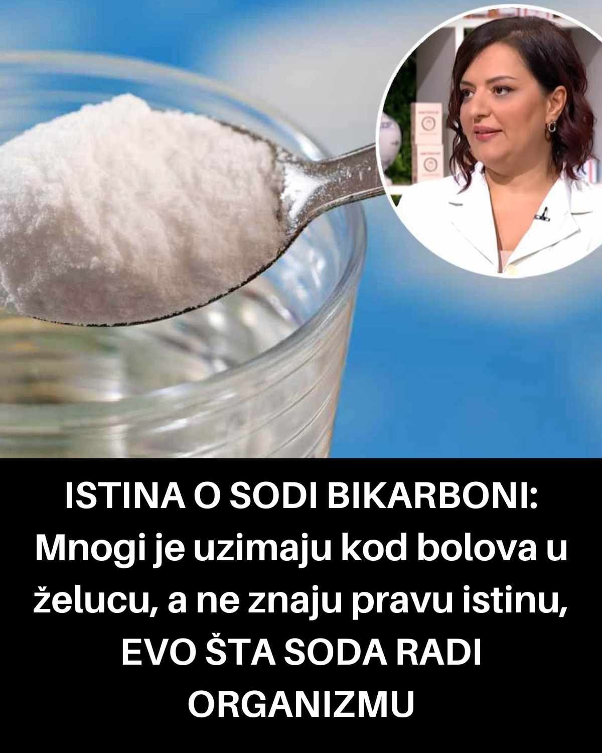 Sodom bikarbona koristi se za liječenje mnogih