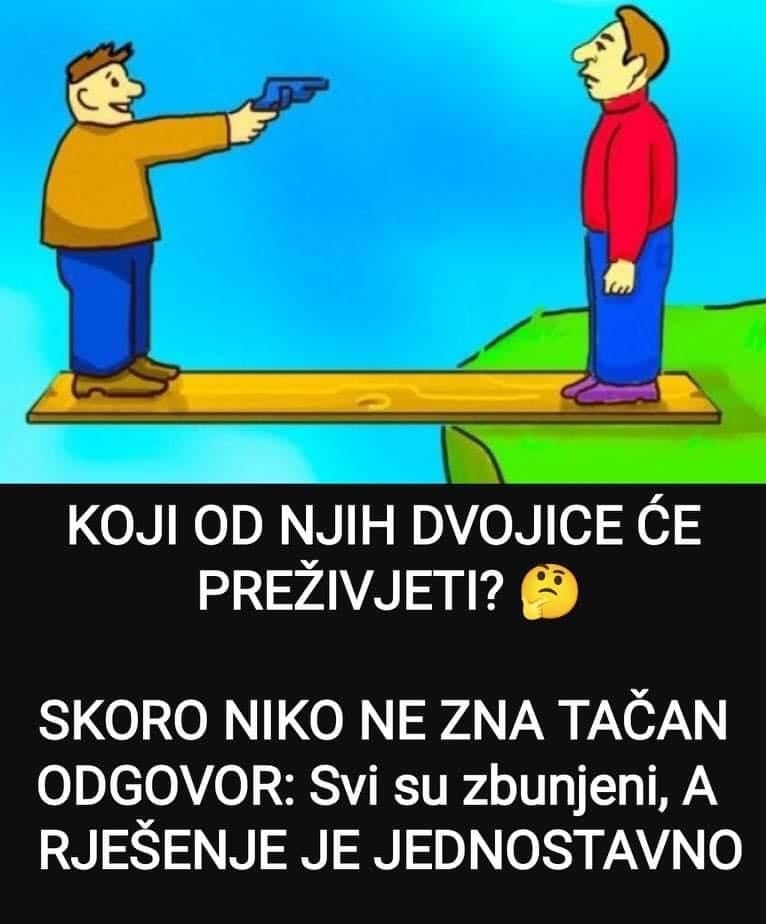 KOJI OD NJIH DVOJICE ĆE PREŽIVJETI?