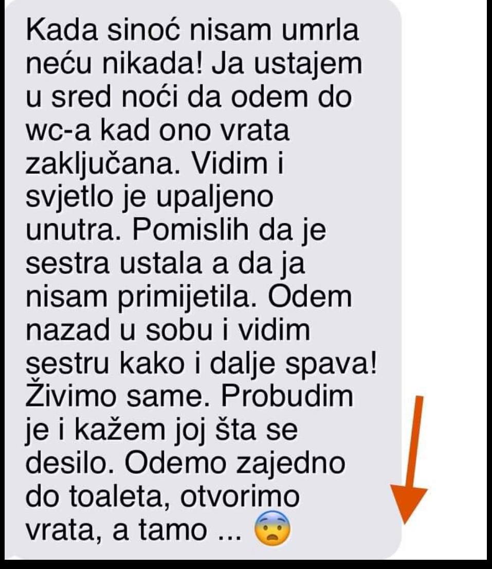 Kada sinoć nisam umrla neću nikada!