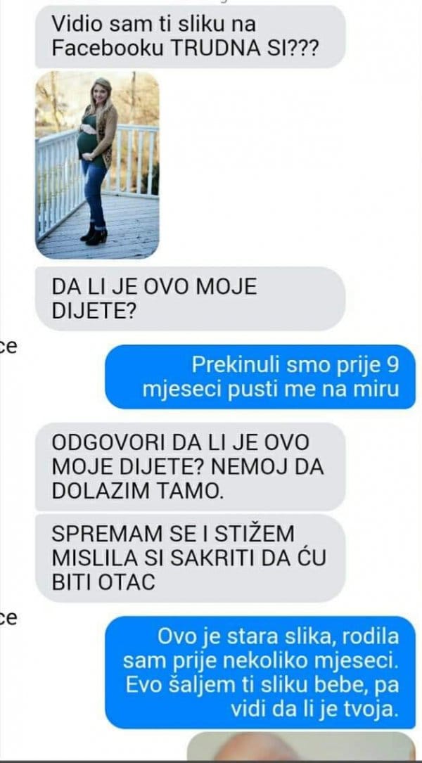 POSLALA MI JE SLIKU SVOJE BEBE,