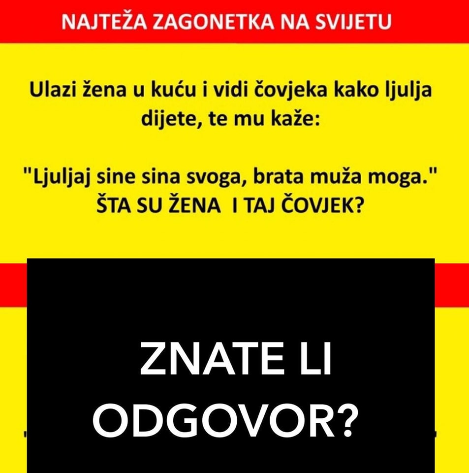 Kažu da je ovo jedna od najtežih zagonetki na svijetu.