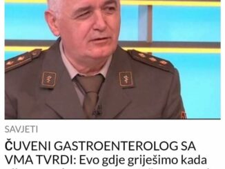 Gastroenterolog prof. dr Radoje Doder pričao je nedavno