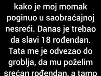 “Prošlo je 7 mjeseci kako je moj momak poginuo u saobraćajnoj nesreći.