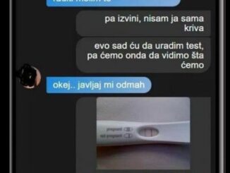 URADILA SAM TEST I PISALO JE DA SAM TRUDNA