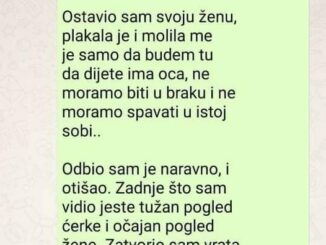 “Upoznao sam lijepu djevojku, a tada sam imao ženu i