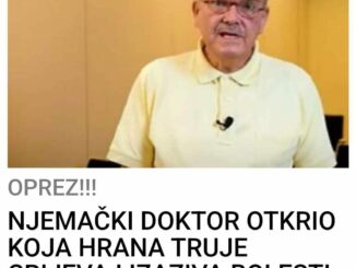 Nemački lekar Tomas Friling govorio je o hrani koja truje naša 