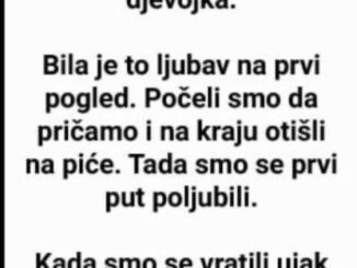 Kad sam bio na slavi kod ujaka, došla je jedna djevojka.