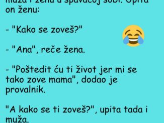 Dođe provalnik a u kuću u zatekne muža i ženu u spavaćoj sobi