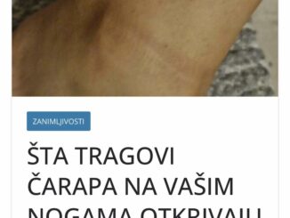 Sigurno ste primijetili da čarape ponekad ostavljaju