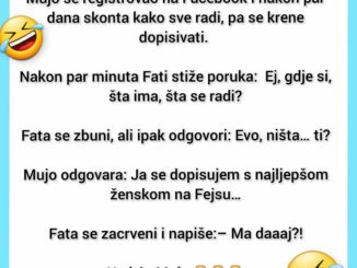 Mujo se registrovao na Facebook i nakon par dana