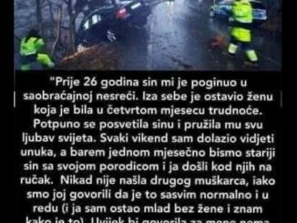 Prije 26 godina sin mi je poginuo u saobraćajnoj nesreći.