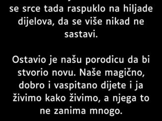 “Moj bivši muž je oženio ženu zbog koje smo se i razveli