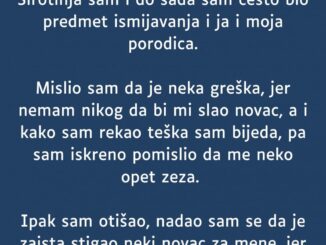 “U petak su me pozvali iz pošte da dođem