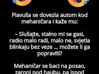 – Slušajte, stalno mi se gasi, radio malo radi, malo ne