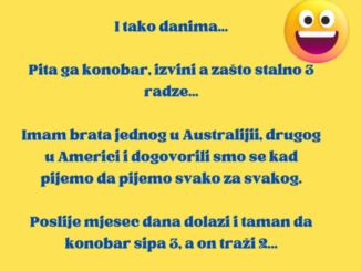 Dolazi tip u kafanu i naručuje 3 rakije…