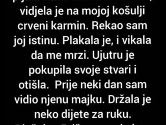 Prevario sam je. Bio sam pijan. Kada sam došao kući