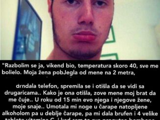 “Razbolim se ja, vikend bio, temperatura skoro 40