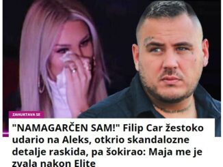 Rijaliti učesnik Filip Car progovorio je o odnosu