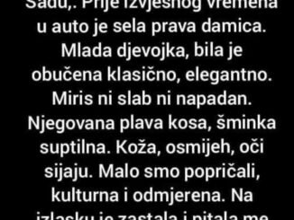 “Radim kao taksista u Novom Sadu,. Prije izvesnog