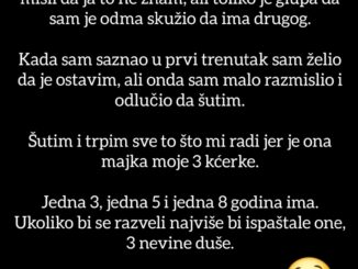 Moja supruga me vara već skoro 3 godine