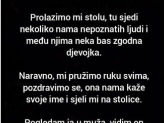 “Otišla sa mužem na svadbu, ženio se neki njegov rođak.