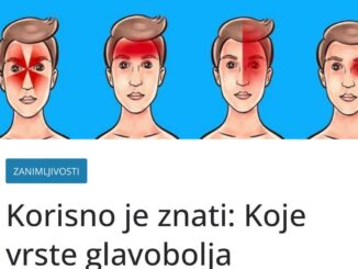 Glavobolja može biti uobičajena nelagodnost